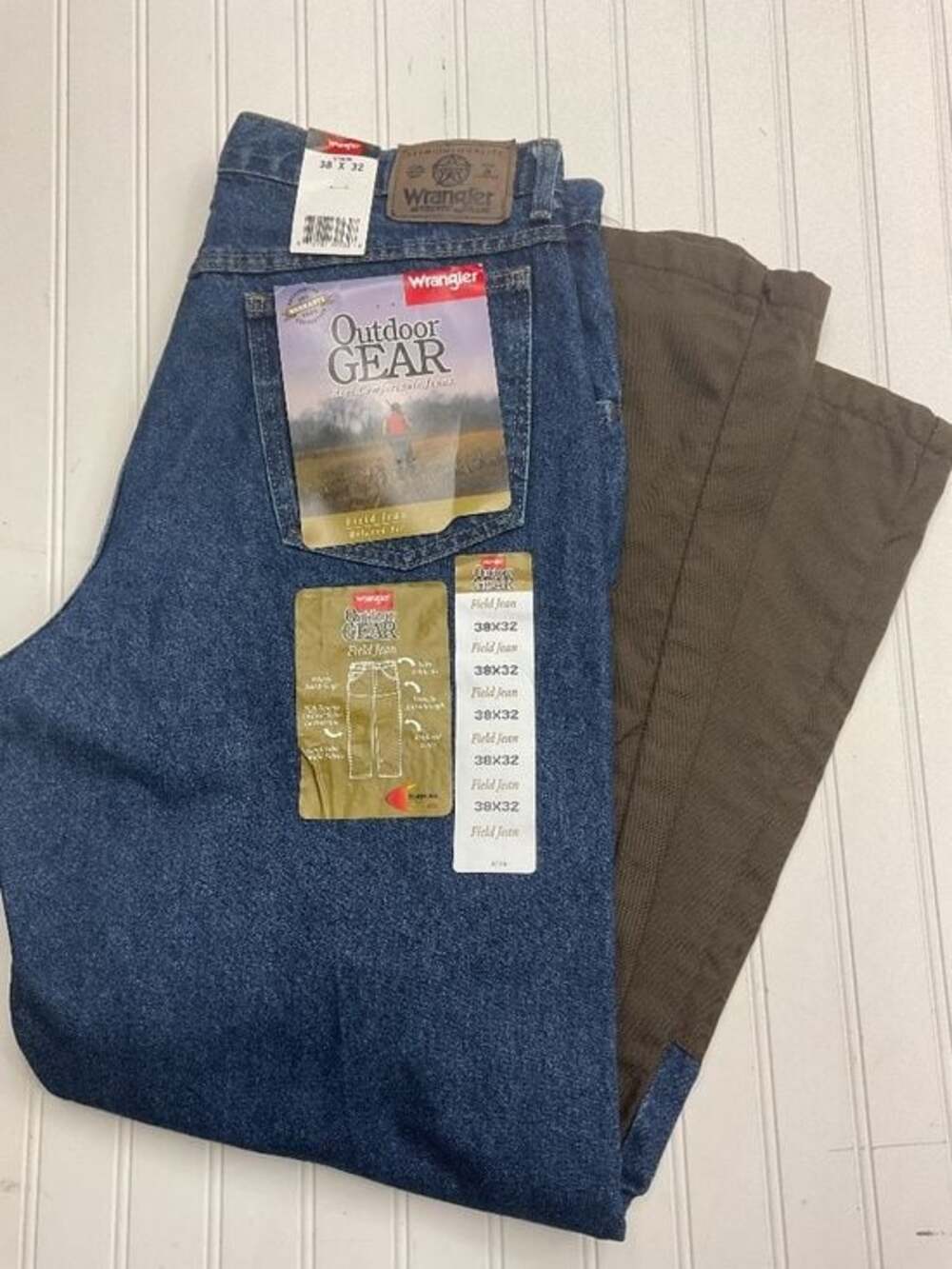 Vintage Wrangler Outdoor Gear Field Jeans NWT 38x32 Hunting Briar Brush Denim
